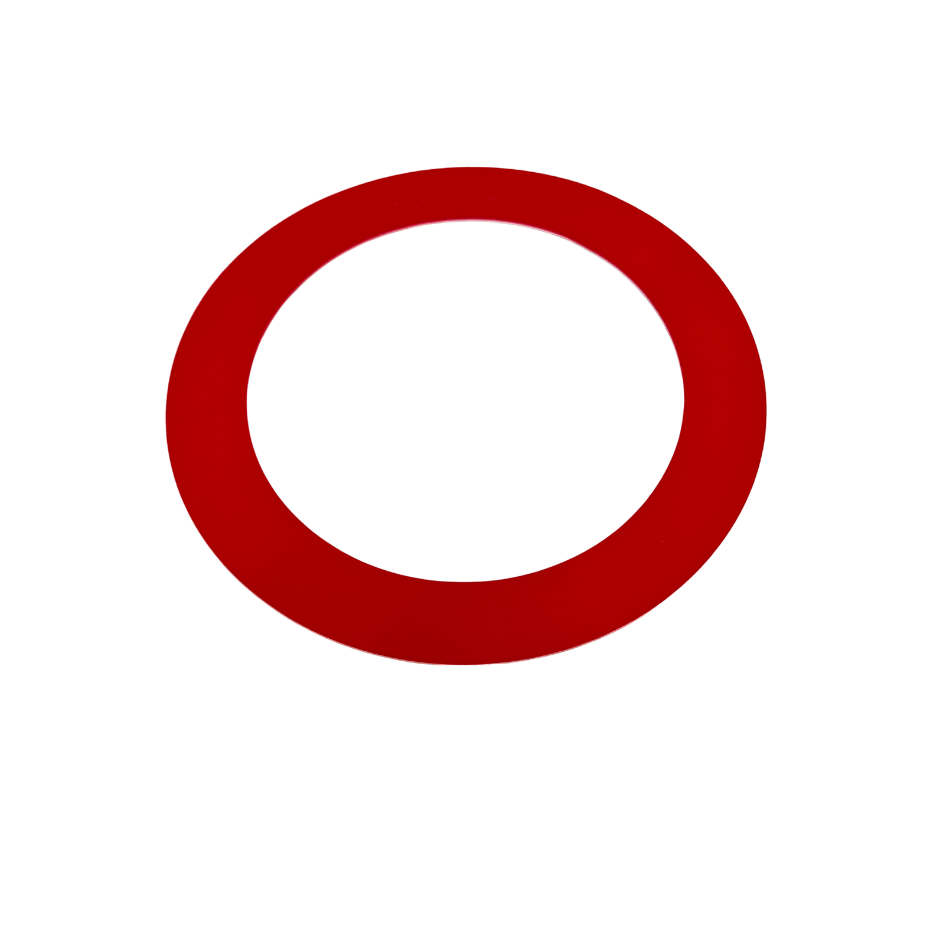Red Bass Drum O / Port Hole Ring: Red, Black or Silver