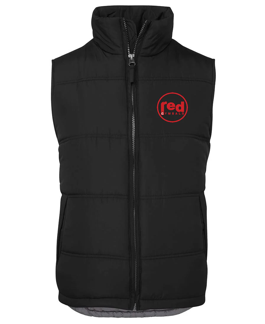 Red Cymbals Puffer Jacket / Vest