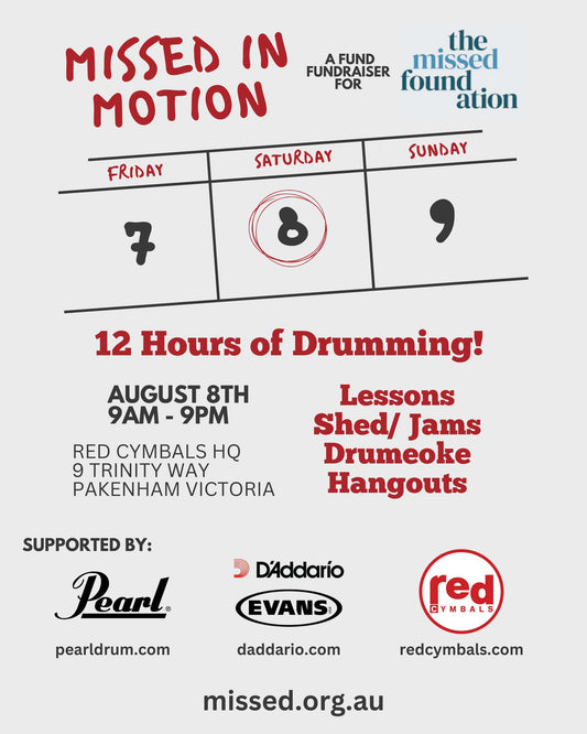 RSVP: 12 Hours of Drumming – Missed In Motion